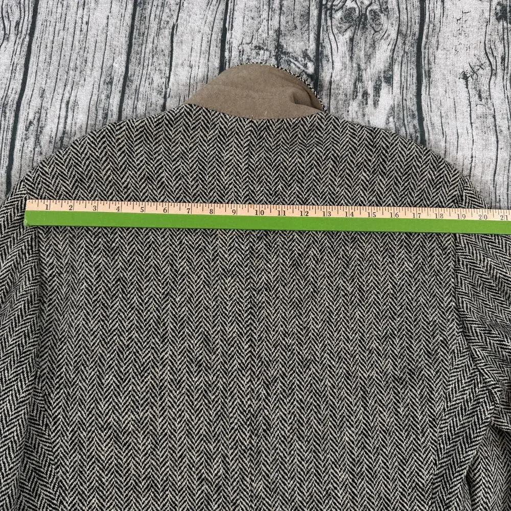 Polo Ralph Lauren Herringbone Wool Blazer Italy Blue Label 42 Brown
